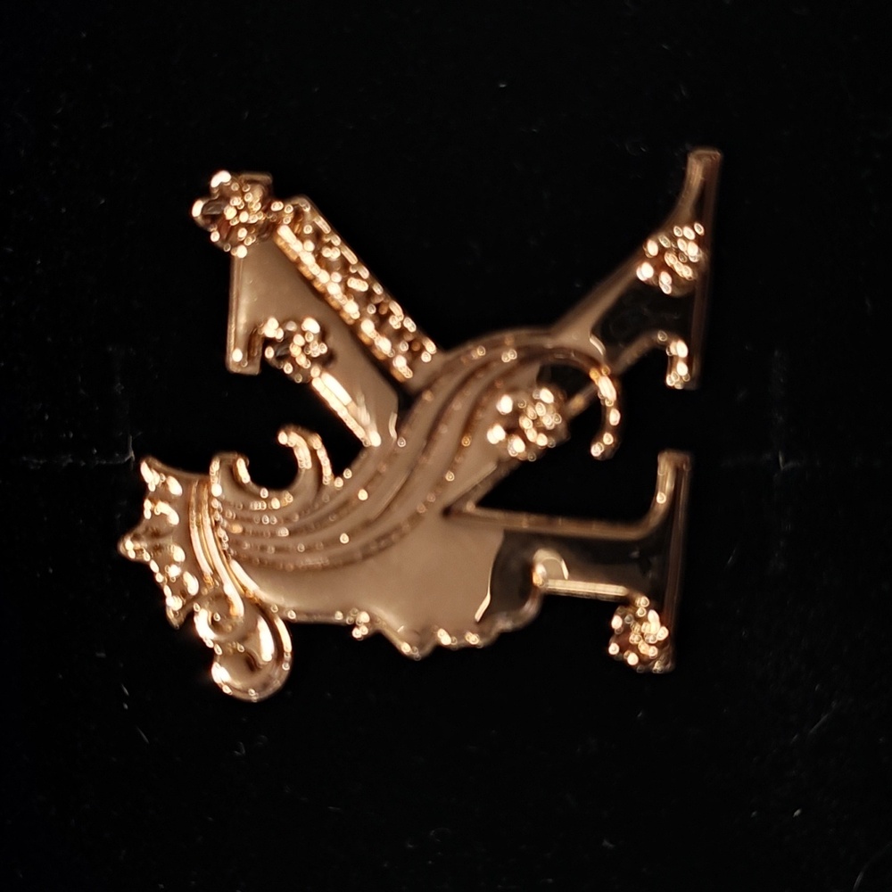 Valobra Gold K Brooch with Floral Accents